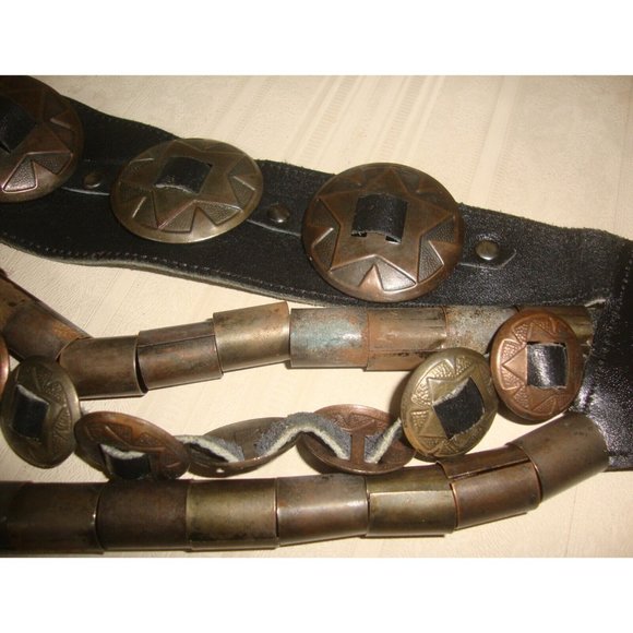 VINTAGE Rare belt Genuine Leather 31"-34" - Picture 5 of 10